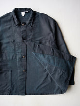 Load image into Gallery viewer, 1980s French Black Moleskin Chore Jacket - XL