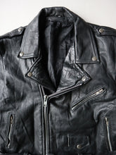 Load image into Gallery viewer, 1980s Boxy Leather Biker Jacket - S