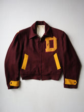 Load image into Gallery viewer, 1950s Cropped Wool Varsity Jacket - M