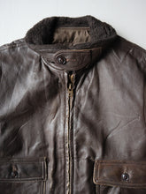 Load image into Gallery viewer, 1970s U.S Navy G-1 Leather Flight Jacket - M