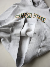Load image into Gallery viewer, 1990s Distressed Oswego State University Reverse Weave Hoodie - M