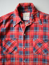 Load image into Gallery viewer, 1970s Distressed Sears Plaid Flannel Shirt - M