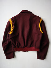Load image into Gallery viewer, 1950s Cropped Wool Varsity Jacket - M