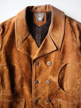 Load image into Gallery viewer, 1960s Pellux Double Breasted Suede Leather Jacket - L