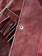 Load image into Gallery viewer, 1970s Suede Leather Fringe Jacket - M