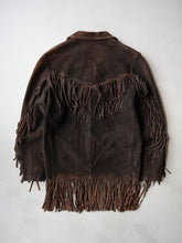 Load image into Gallery viewer, 1960s Buffalo Fringe Suede Leather Jacket - XS