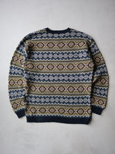 Load image into Gallery viewer, 1980's Crazy Knit Sweater - M