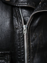 Load image into Gallery viewer, 1960's British Cycle Leathers D Pocket Leather Biker Jacket - M