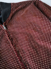 Load image into Gallery viewer, 1980s Burgundy Dotted Bomber Jacket - XS