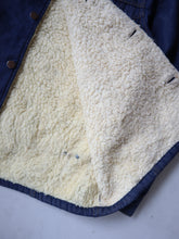 Load image into Gallery viewer, 1970's Roebucks Sherpa Lined Denim Jacket - M/L