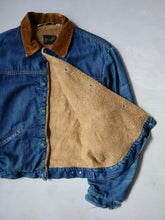 Load image into Gallery viewer, 1970s Wrangler Lined Denim Jacket with Corduroy Collar - M