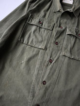 Load image into Gallery viewer, 1960s Dutch Army HBT Field Shirt - L/XL