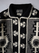 Load image into Gallery viewer, Otavalo Native American Wool Zip Up Cardigan - XL