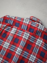 Load image into Gallery viewer, 1970's BVD Neva-Press Two Pocket Plaid Flannel Shirt - M
