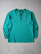 Load image into Gallery viewer, 1980's Eddie Bauer Henley Style Long Sleeve - L