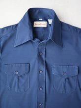 Load image into Gallery viewer, 1970's Lucian Piccard Two Pocket Polyester Shirt - S