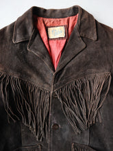Load image into Gallery viewer, 1960s Buffalo Fringe Suede Leather Jacket - XS