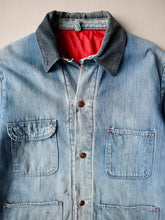 Load image into Gallery viewer, 1970s Distressed Wrangler Denim Chore Jacket - L