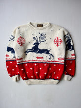 Load image into Gallery viewer, 1990s Eddie Bauer Reindeer Wool Knit Sweater - M