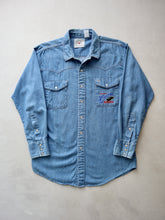 Load image into Gallery viewer, 1990s Coors Rodeo Chambray Shirt - L