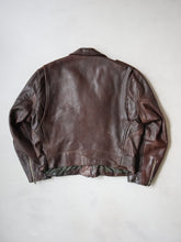 Load image into Gallery viewer, 1970/80s Brown Leather Biker Jacket - L