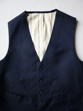 Load image into Gallery viewer, 1950s Herringbone Twill Waistcoat - S