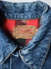 Load image into Gallery viewer, 1980s Made in USA Levi's Flannel Lined Denim Jacket - S