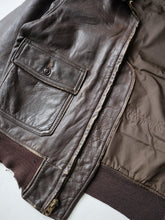 Load image into Gallery viewer, 1970s U.S Navy G-1 Leather Flight Jacket - M
