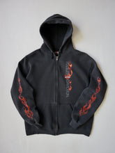 Load image into Gallery viewer, Faded Harley Flame Zip Up Hoodie - M