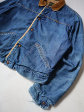 Load image into Gallery viewer, 1970s Wrangler Lined Denim Jacket with Corduroy Collar - M