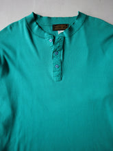 Load image into Gallery viewer, 1980's Eddie Bauer Henley Style Long Sleeve - L