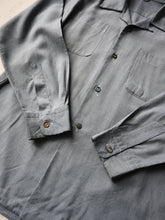 Load image into Gallery viewer, 1960s Loop Collar Shirt with Asymmetric Pockets - M
