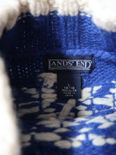 Load image into Gallery viewer, 1990's Lands End Lambswool Knit Sweater - L