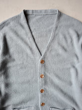 Load image into Gallery viewer, 1980s Powder Blue Two Pocket Cardigan - S