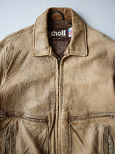 Load image into Gallery viewer, 1980s Schott Leather Flight Jacket - M/L
