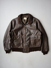 Load image into Gallery viewer, 1980s U.S Navy G-1 Leather Flight Jacket - L