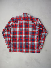 Load image into Gallery viewer, 1970's BVD Neva-Press Two Pocket Plaid Flannel Shirt - M