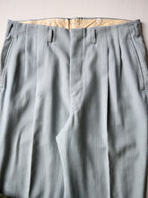 Load image into Gallery viewer, 1950s Drop Loop Wool Blend Pinstripe Pants - 35"