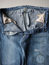 Load image into Gallery viewer, Heavily Repaired and Distressed RRL Buckle Back Jeans - 38"