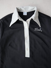 Load image into Gallery viewer, 1970's Hilton Women's Patched Bowling Shirt - S