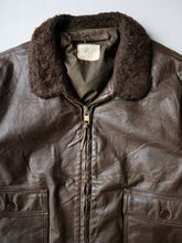 Load image into Gallery viewer, 1980s U.S Navy G-1 Leather Flight Jacket - L