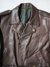 Load image into Gallery viewer, 1970/80s Brown Leather Biker Jacket - L