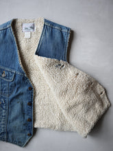 Load image into Gallery viewer, Lee Storm Rider Sherpa Lined Denim Vest - L