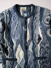 Load image into Gallery viewer, 1980s Aklanda Women's Coogi Style 3D Knit Cardigan - L