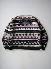 Load image into Gallery viewer, Made in Ecuador Rey Wear Wool Hand Knit Cardigan - XL