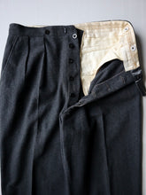 Load image into Gallery viewer, 1950s Wool Pleated Pants - 29"