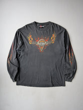 Load image into Gallery viewer, Distressed Harley Davidson Flame Long Sleeve - L