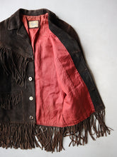 Load image into Gallery viewer, 1960s Buffalo Fringe Suede Leather Jacket - XS