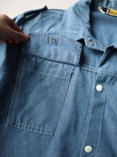 Load image into Gallery viewer, 1970s Selvedge Lightweight Denim Work Jacket - M
