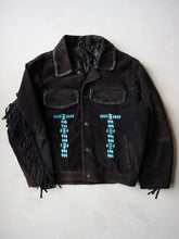 Load image into Gallery viewer, 1970&#39;s Native American Suede Leather Fringe Jacket - XL
